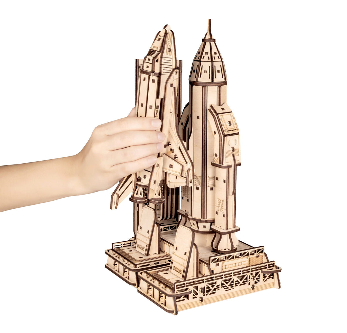 Space Shuttle — Mechanical Wooden Model, 314 Pieces