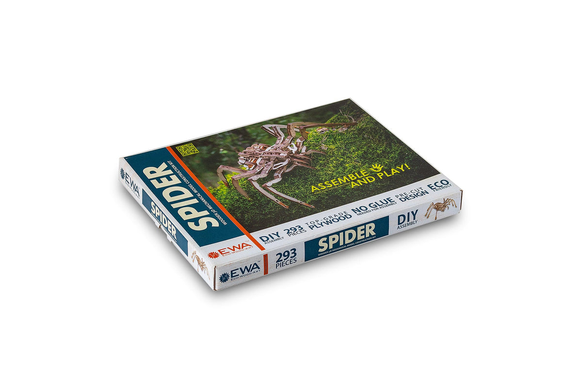 Spider — Mechanical Wooden Model, 293 Pieces