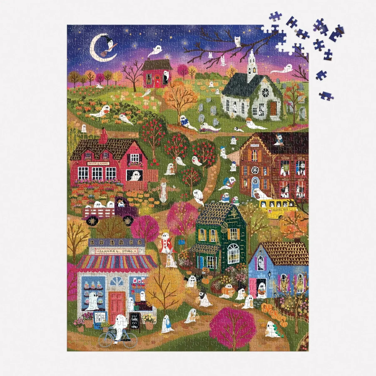 Spooky Village 1000 Piece Jigsaw Puzzle Galison