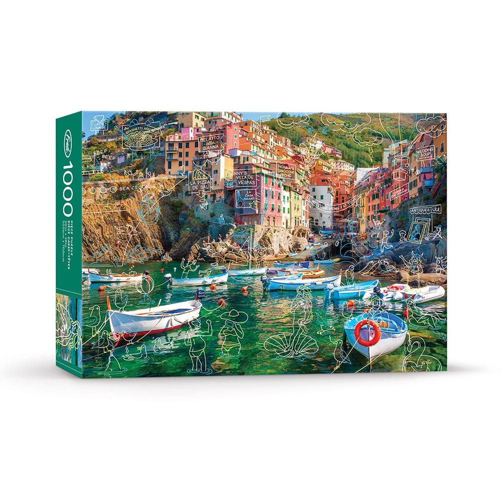 Spring Break at Cinque Terre 1000 Piece Jigsaw Puzzle Fred