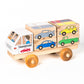 Stackable Puzzle Truck - Car Transporter | Made in the Canada | Printed with Non-toxic Ink in the USA 🇺🇸