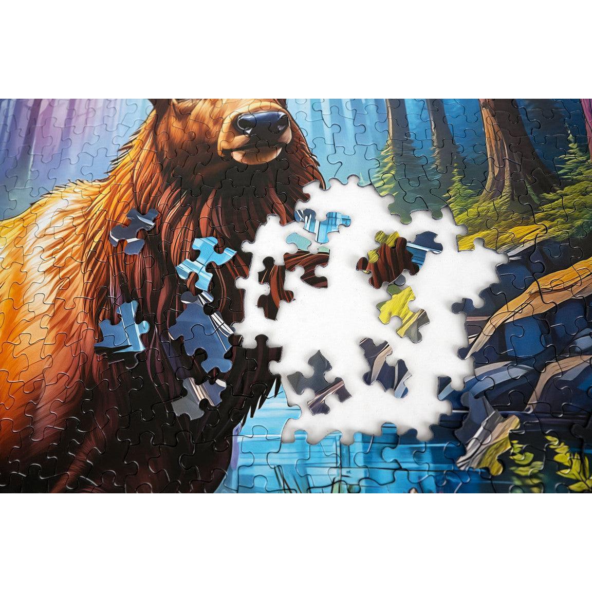 Stain Glass Elk 1000 Piece Jigsaw Puzzle Springbok
