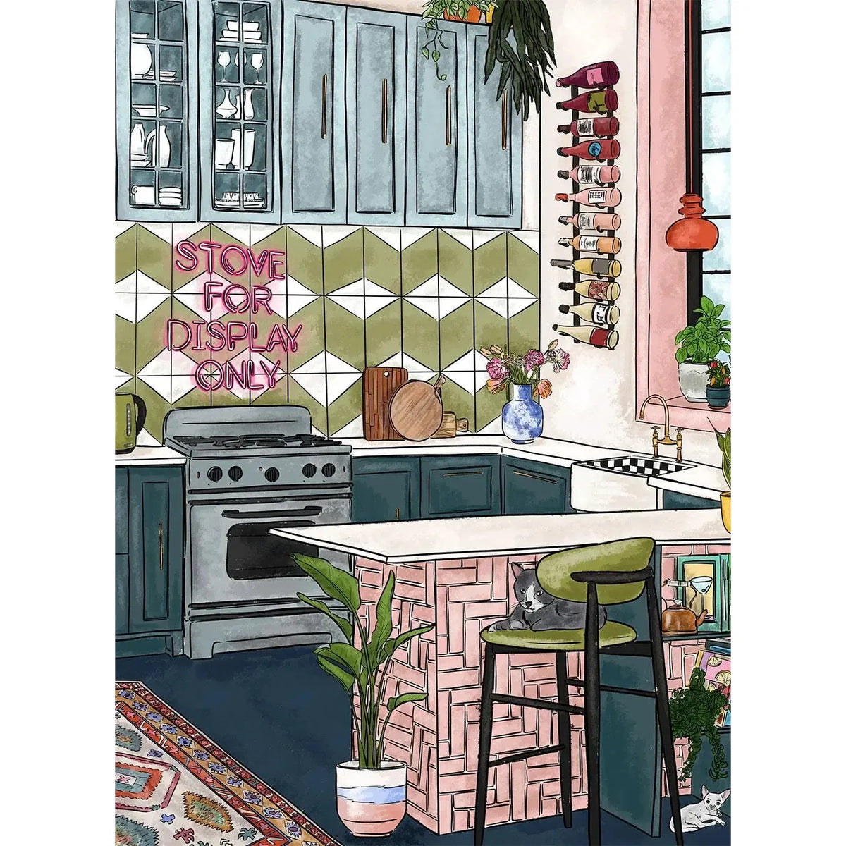 Stove for Display Only 1000 Piece Soft Touch Jigsaw Puzzle Ellembee