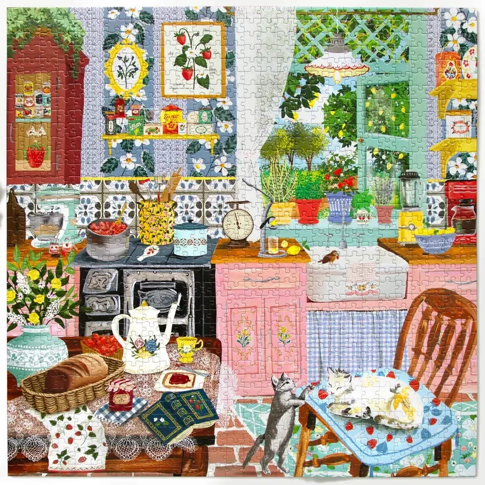 Strawberry Kitchen 1000 Piece Jigsaw Puzzle eeBoo