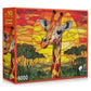 Sunset Giraffe 1000 Piece Jigsaw Puzzle Final Piece