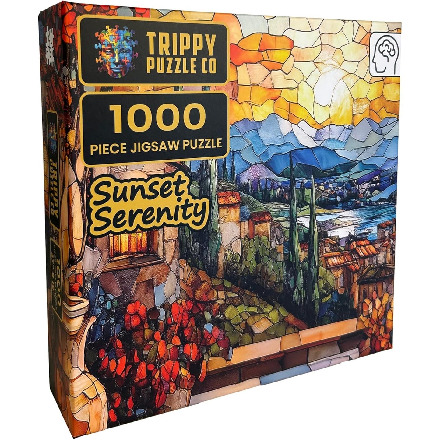 Sunset Serenity 1000 Piece Jigsaw Puzzle Trippy