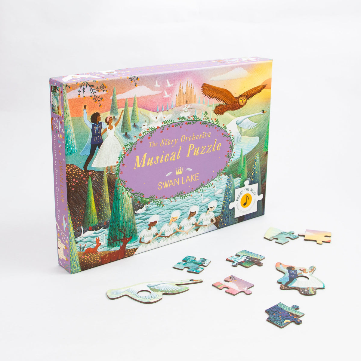 Swan Lake 48 Piece Musical Jigsaw Puzzle Kaddo