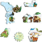 Sweden Map & Animals 71 Piece Tray Jigsaw Puzzle Larsen
