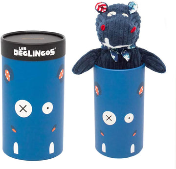 Les Deglingos Big Simply Plush Animal In Tube | Hippos The Hippo