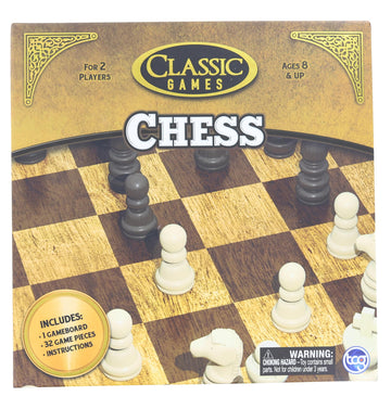 The Canadian Group Classic Games Wood Chess Set | Board & 32 Game Pieces