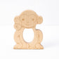 Soothing Monkey Teether with Organic Cotton Bag | Made in the USA 🇺🇸