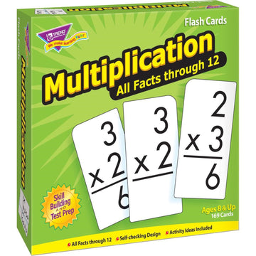 Trend Multiplication All Facts Through 12 Flash Cards - Theme/Subject: Learning - Skill Learning: Multiplication - 169 Pieces -