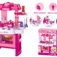 24'' Deluxe Beauty Kitchen Appliance Cooking Play Set 24'' With Lights & Sound
