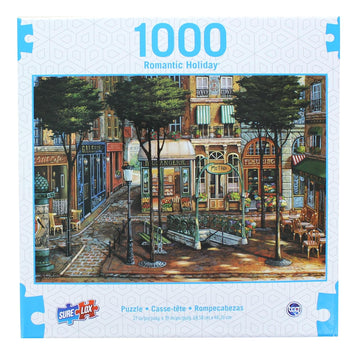 Sunlit Square 1000 Piece Romantic Holiday Puzzle