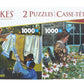 Set Of 2 Keepsakes 1000 Piece Jigsaw Puzzles | Wash Day/Snapping Beans
