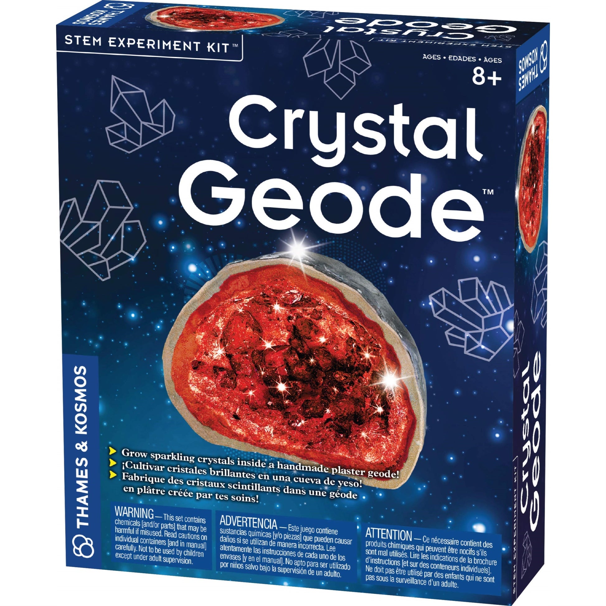 Thames & Kosmos Crystal Geode Stem Experiment Kit | Grow A Beautiful, Colorful Crystal Geode! | Explore Crystals, Rocks & Minera