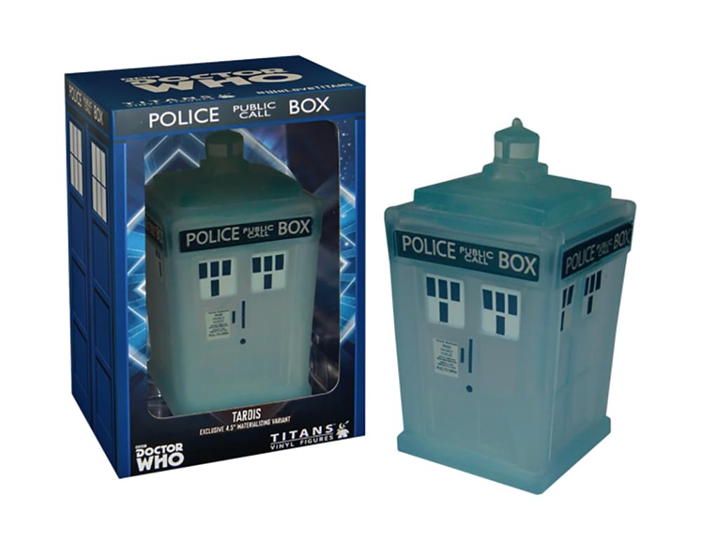 Doctor Who 4.5' Tardis Vinyl Figure, Materializing Variant