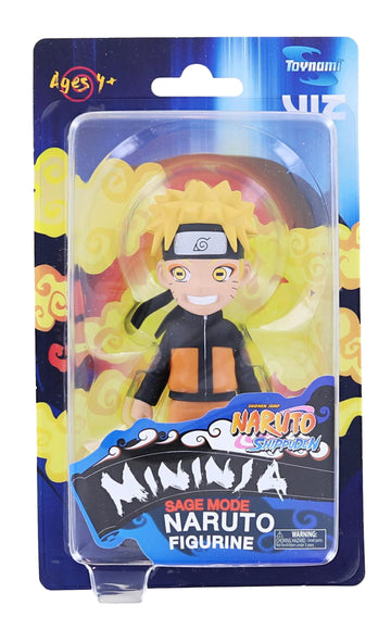 Toynami Naruto Shippuden Blister Tray Mininja Figurine Series 2 - Sage Mode Naruto Officially Licenced Figurine - Approx 4?