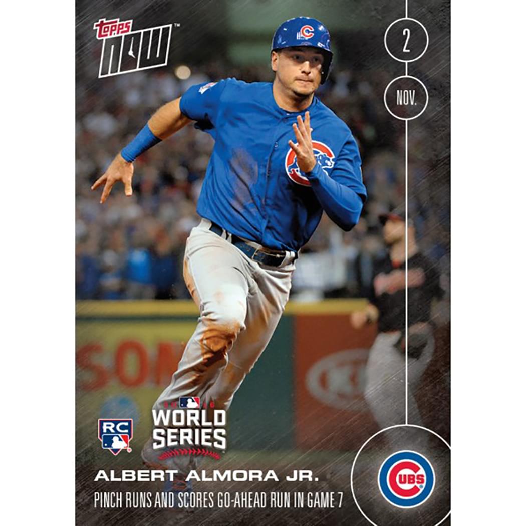 Topps Now Go-Ahead Run Chicago Cubs Albert Almora Jr. Rc Card #661