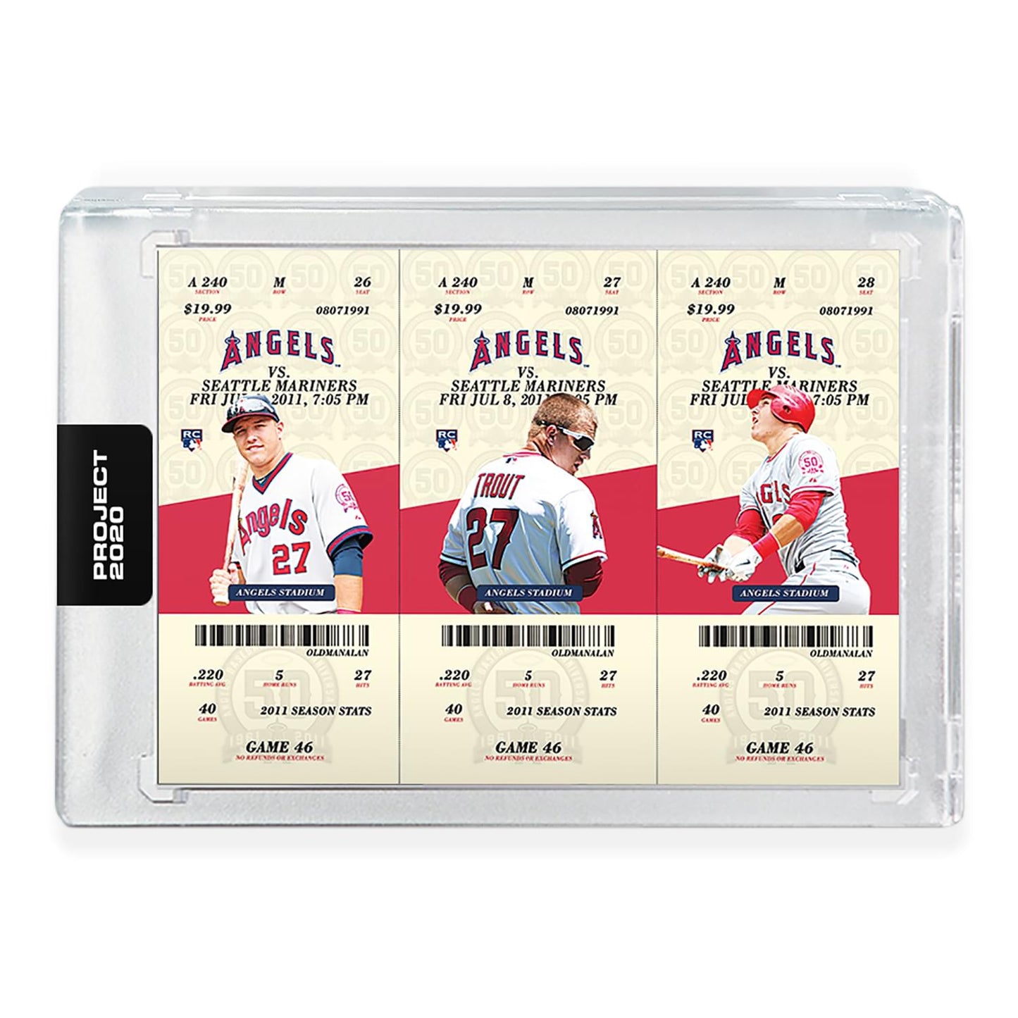 Topps Project 2020 Card 302 - 2011 Mike Trout By Oldmanalan