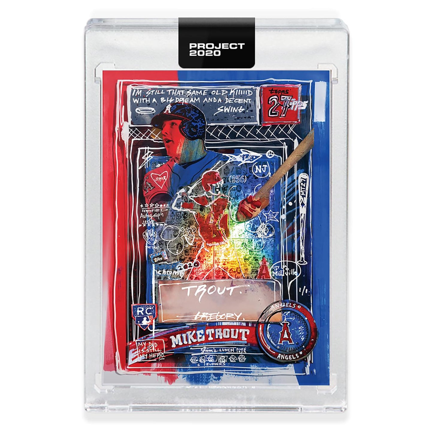 Topps Project 2020 Card 325 - 2011 Mike Trout By Gregory Siff