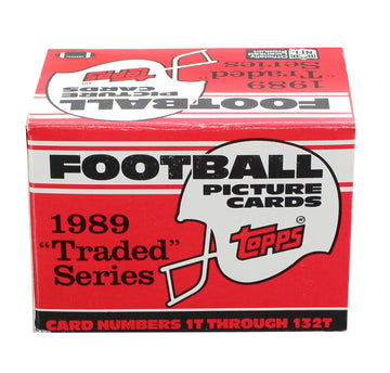 Nfl 1989 Topps Football Traded Series - Set Of 132 Cards