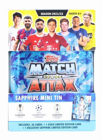 2021/22 Topps Uefa Champions League Attax Mini Tin | 36 Cards + Sapphire