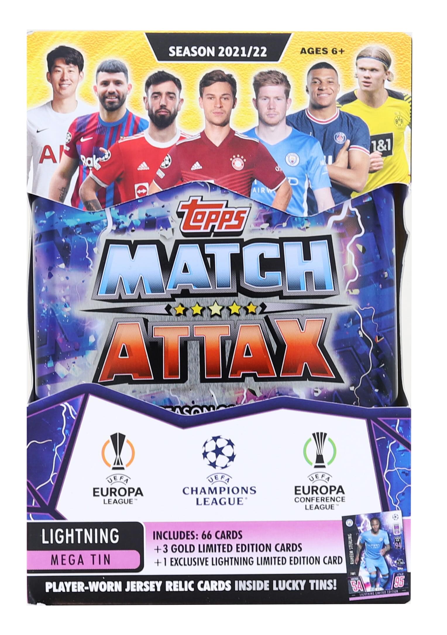 2021/22 Topps Uefa Champions League Match Attax Mega Tin | Lightning
