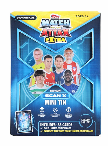 2021/2022 Topps Uefa Champions League Match Attax Extra Mini Tin | Blue Wave