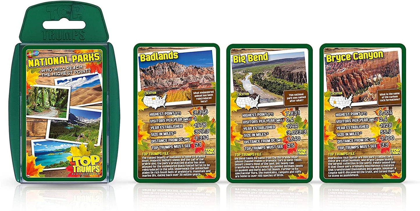 National Park Top Trumps Card Game Bundle