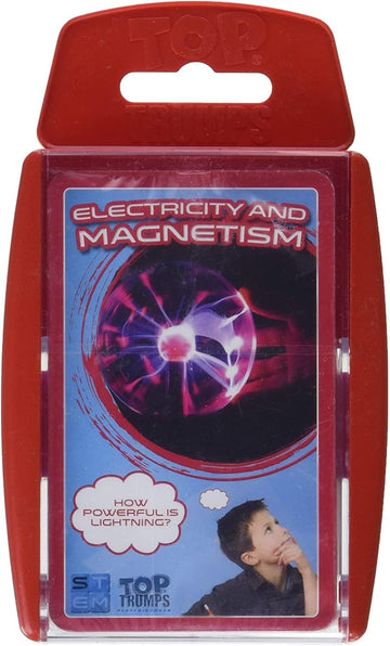 Top Trumps Card Game Electricity And Magnetism - Family Games For Kids And Adults - Learning Games - Kids Card Games For 2 Players And More - Kid War Games - Card Wars - For 6 Plus Kids