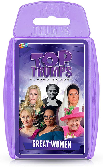 Top Trumps Card Game Great Women - Family Games For Kids And Adults - Learning Games - Kids Card Games For 2 Players And More - Kid War Games - Card Wars - For 6 Plus Kids