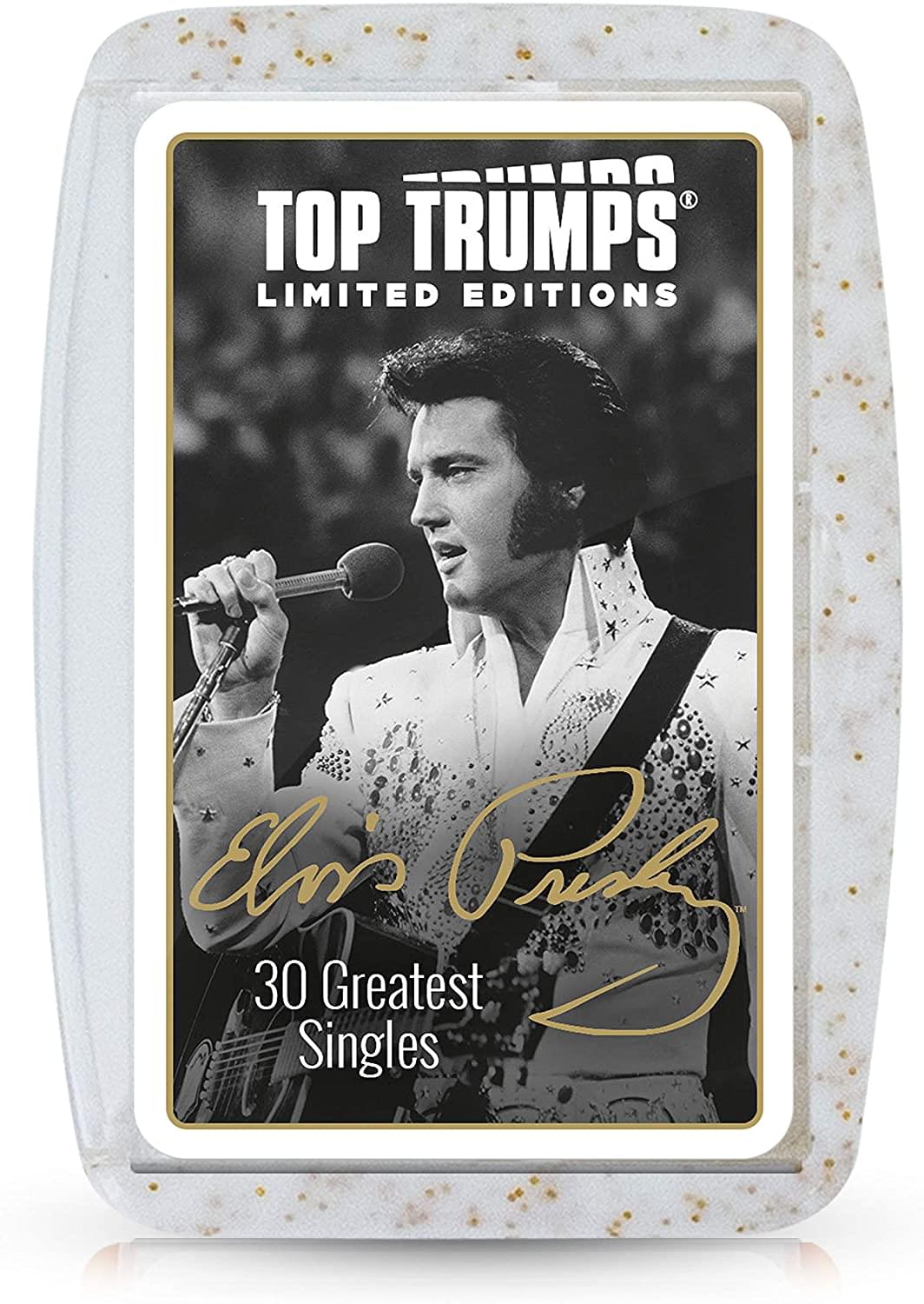 Top Trumps Card Game Elvis Presley Elvis Top 30 Singles - Family Games For Kids And Adults - Learning Games - Kids Card Games For 2 Players And More - Kid War Games - Card Wars - For 6 Plus Kids
