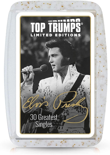 Top Trumps Card Game Elvis Presley Elvis Top 30 Singles - Family Games For Kids And Adults - Learning Games - Kids Card Games For 2 Players And More - Kid War Games - Card Wars - For 6 Plus Kids