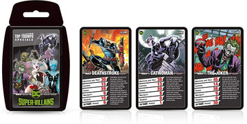 Top Trumps Card Game Dc Super Villains - Family Games For Kids And Adults - Learning Games - Kids Card Games For 2 Players And More - Kid War Games - Card Wars - For 6 Plus Kids
