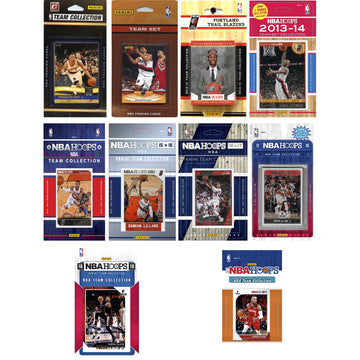 Nba Portland Trail Blazers 10 Different Licensed Trading Card Team Sets