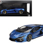 Lamborghini Revuelto Blu Eleos Blue Metallic 1/18 Model Car by Top Speed