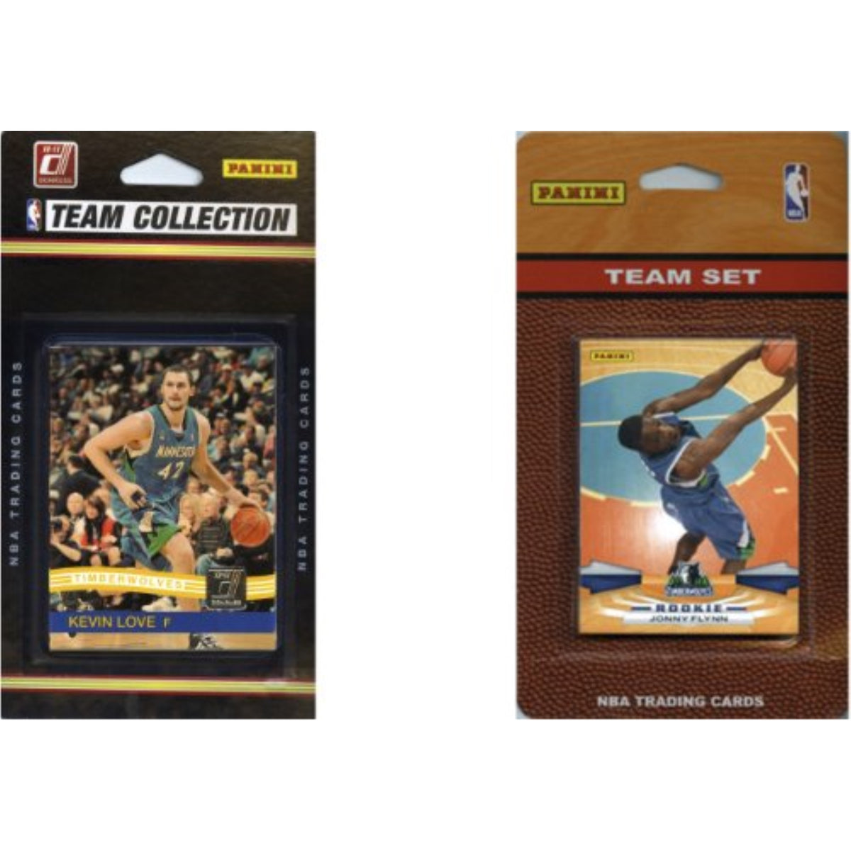 NBA Minnesota Timberwolves 2 Different Licensed Trading Card Team Sets