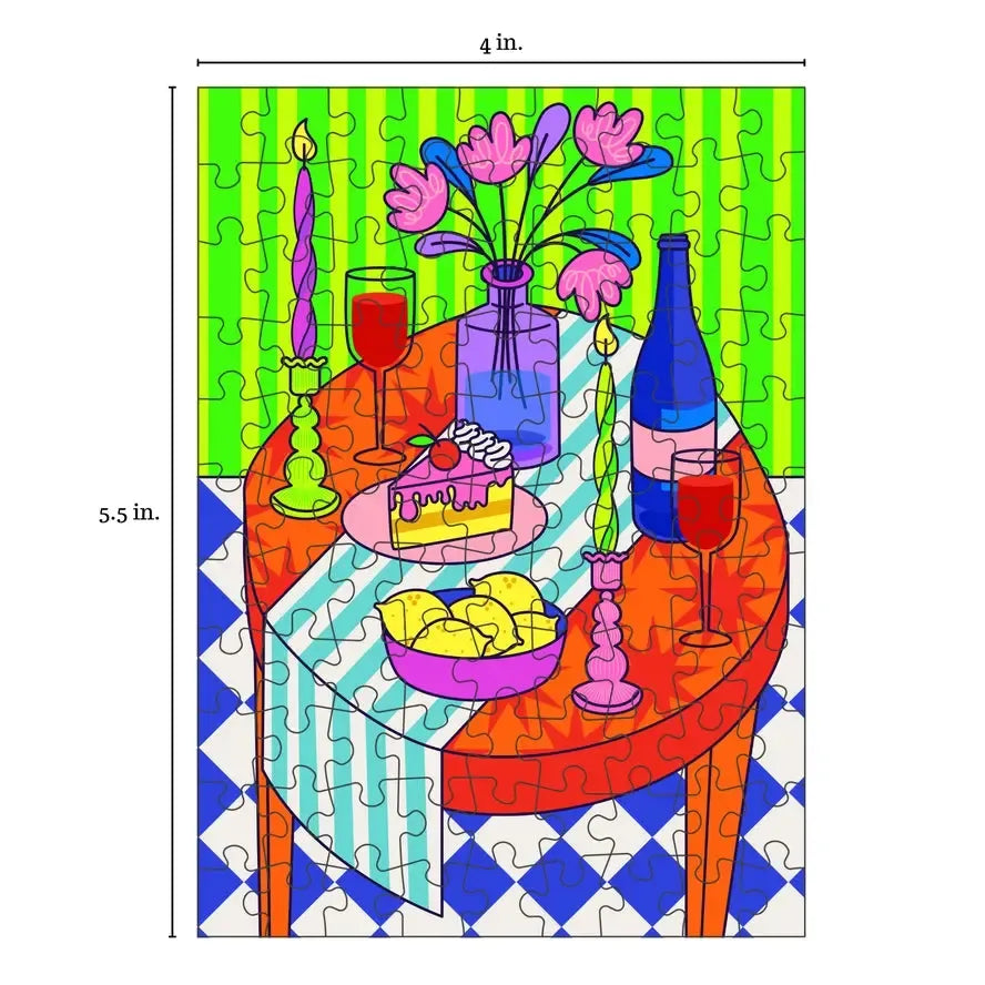 Table Setting 99 Piece Mini Jigsaw Puzzle Puzzledly