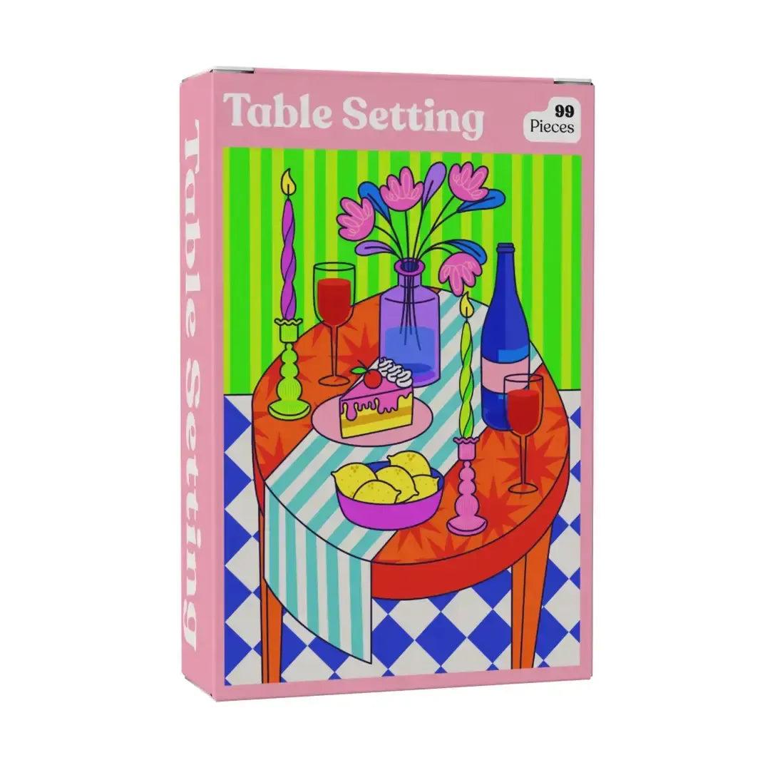 Table Setting 99 Piece Mini Jigsaw Puzzle Puzzledly