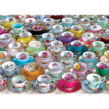 Tea Cup Collection 1000 Piece Jigsaw Puzzle Eurographics
