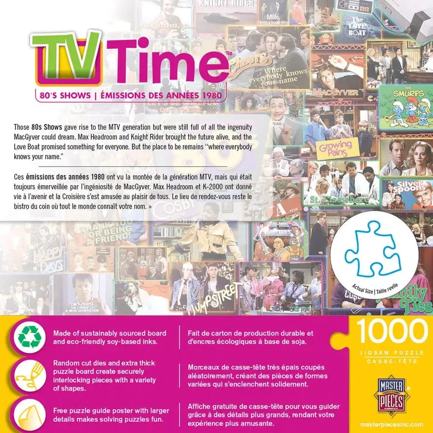 The 80's TV Time 1000 Piece Jigsaw Puzzle MasterPieces