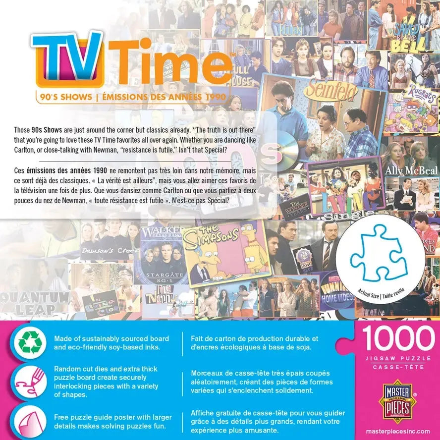 The 90's TV Time 1000 Piece Jigsaw Puzzle MasterPieces