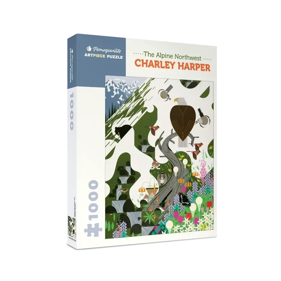 The Alpine Northwest by Charley Harper 1000 Piece Jigsaw Puzzle Pomegranate