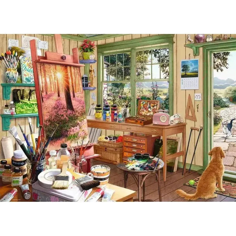 The Artist's Shed No. 11 My Haven 1000 Piece Jigsaw Puzzle Ravensburger