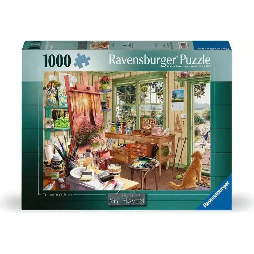 The Artist's Shed No. 11 My Haven 1000 Piece Jigsaw Puzzle Ravensburger