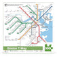 The Boston T Subway Map 100 Piece Mini Jigsaw Puzzle NYPC