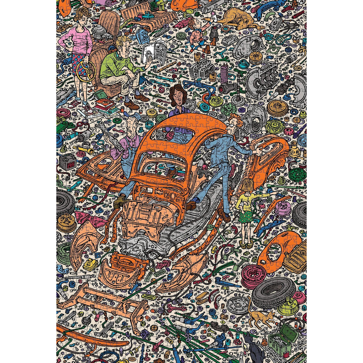 The Exploded Beetle 1000 Piece Jigsaw Puzzle Pomegranate