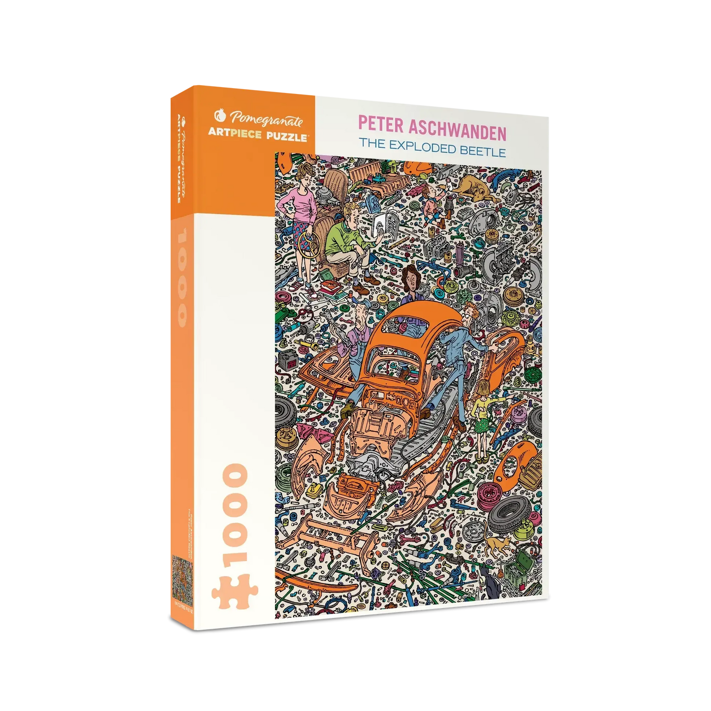 The Exploded Beetle 1000 Piece Jigsaw Puzzle Pomegranate