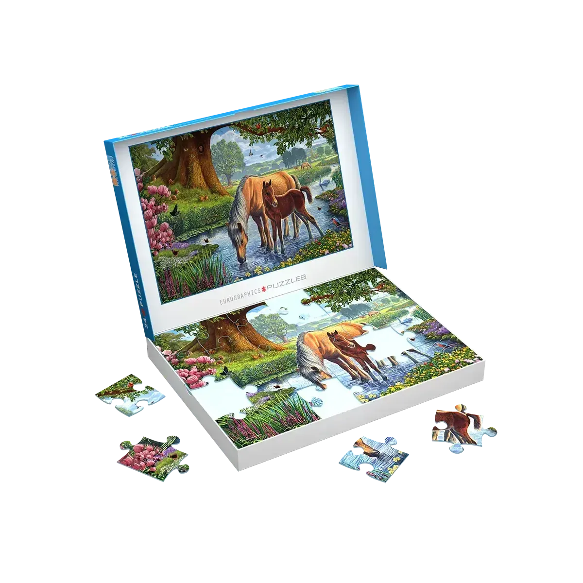 The Fell Ponies 24 Connecting Pieces Jigsaw Puzzle Eurographics